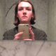 Me in the dangene bathroom post-bed, slightly more rosy than usual.